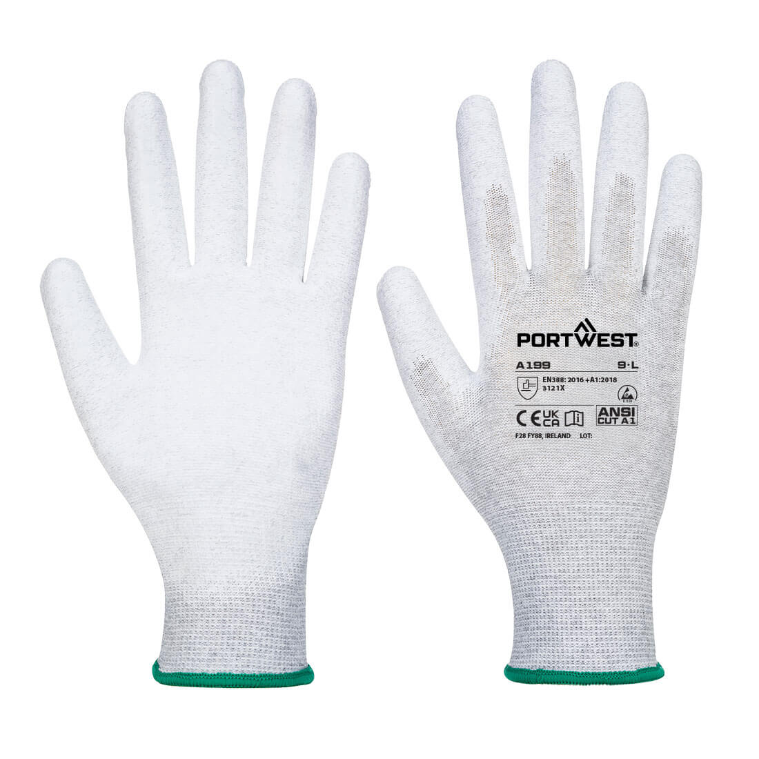 ESD 13 PU Palm Glove