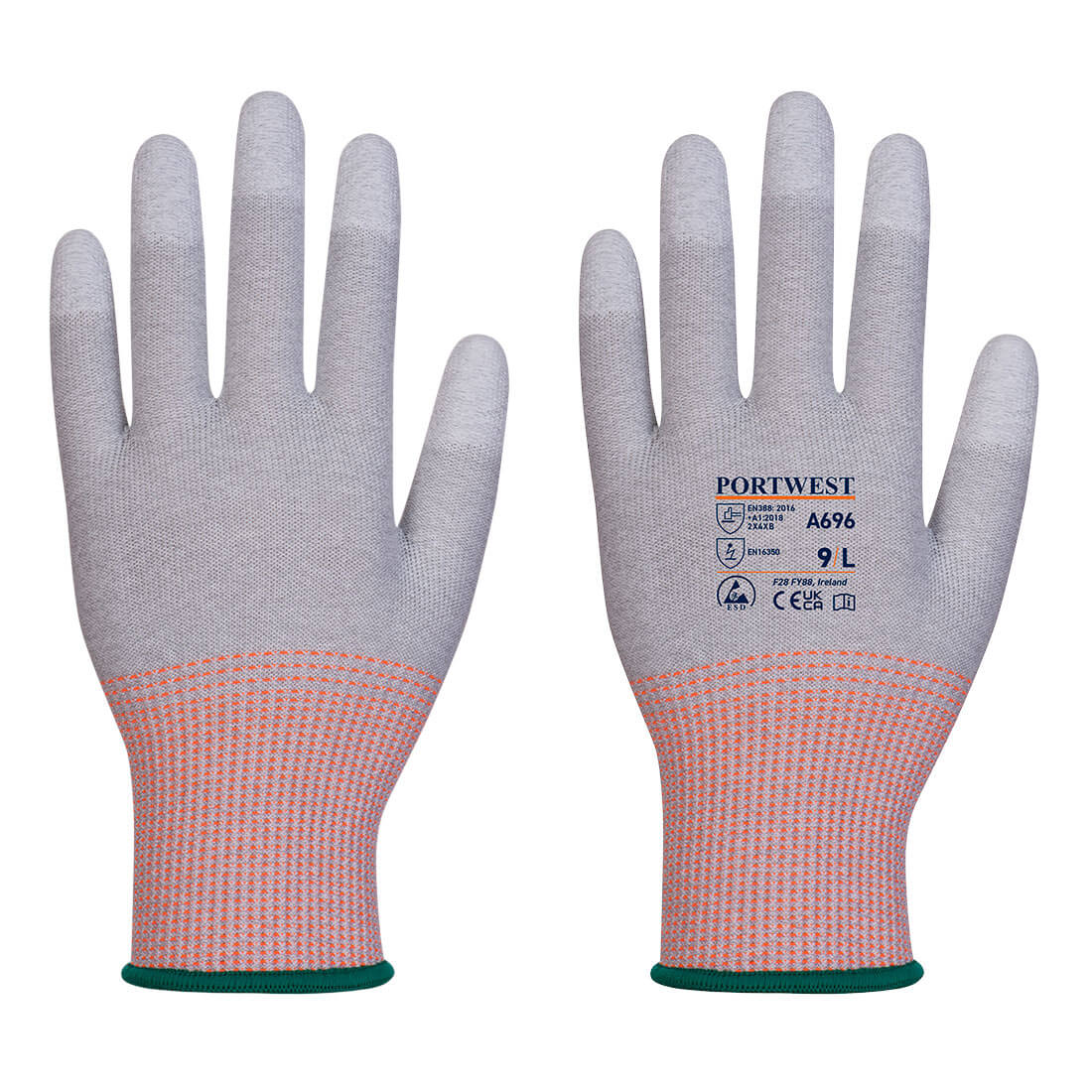 LR13 ESD PU Fingertip Cut Glove