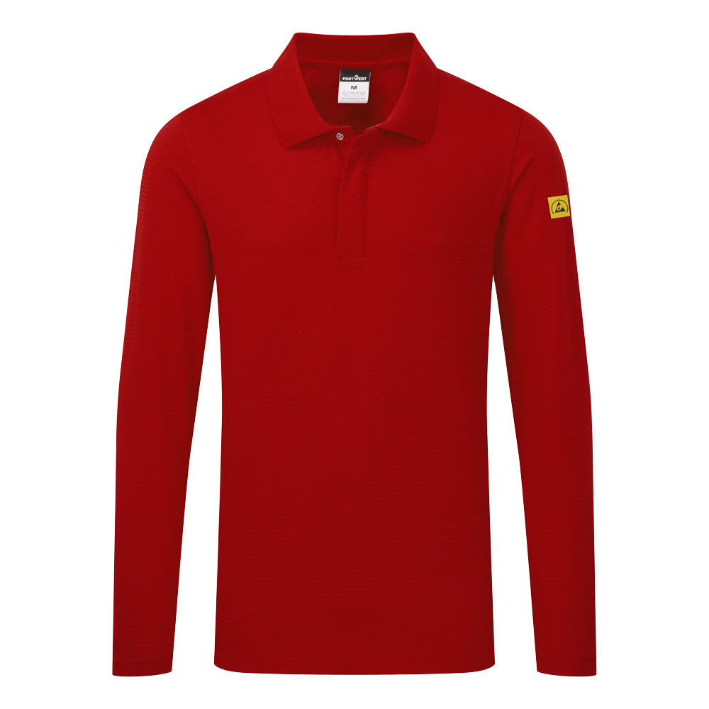 Anti-Static ESD Polo Shirt L/S