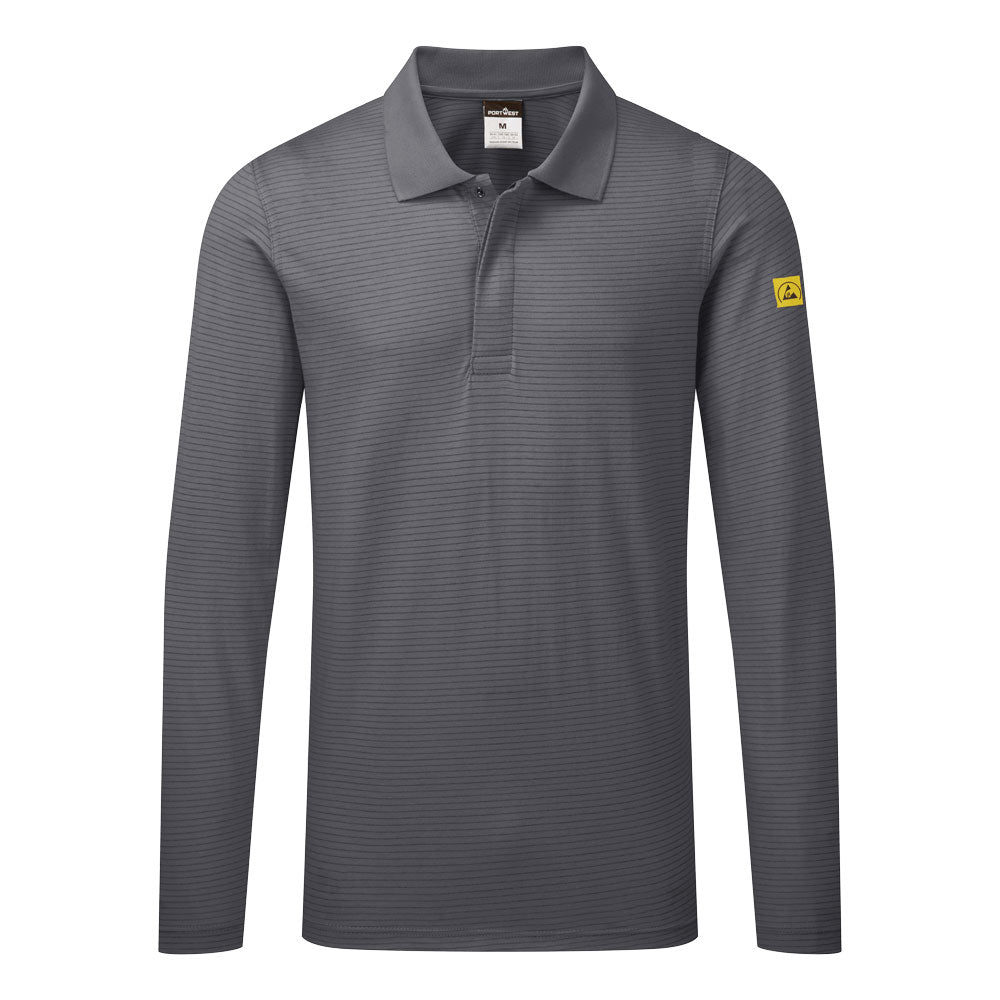 Anti-Static ESD Polo Shirt L/S