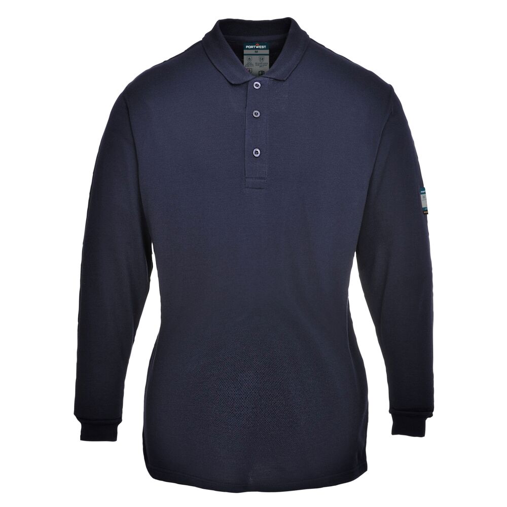 Modaflame Knit FR Women's Long Sleeve Polo Shirt
